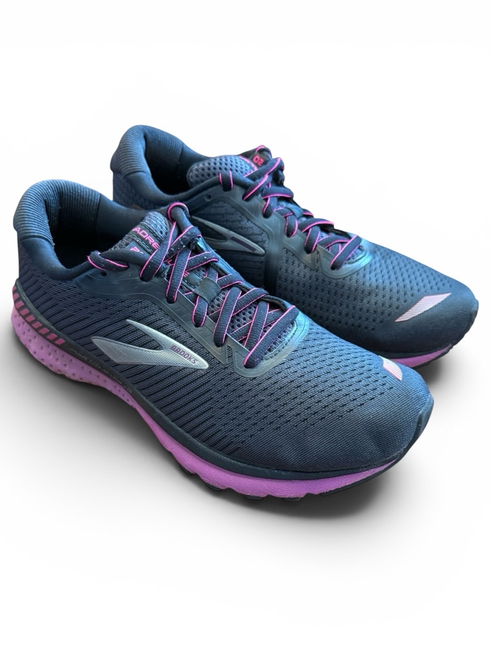 Brooks Adrenaline GTS 20 Women’s 9 Black Purple Stability Running Shoes